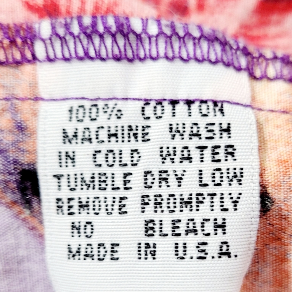 Vintage Paradise Exploding Volcano Lava Button-Up… - image 4